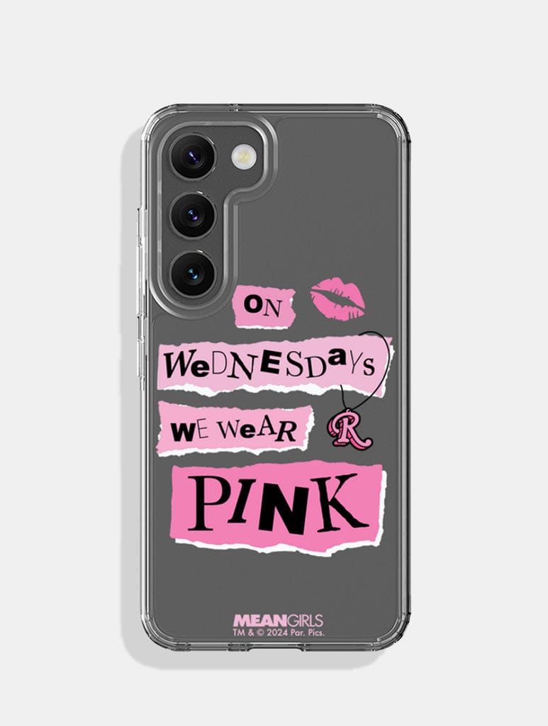 Mean Girls x Skinnydip On Wednesdays We Wear Pink Android Case Phone Cases Skinnydip London
