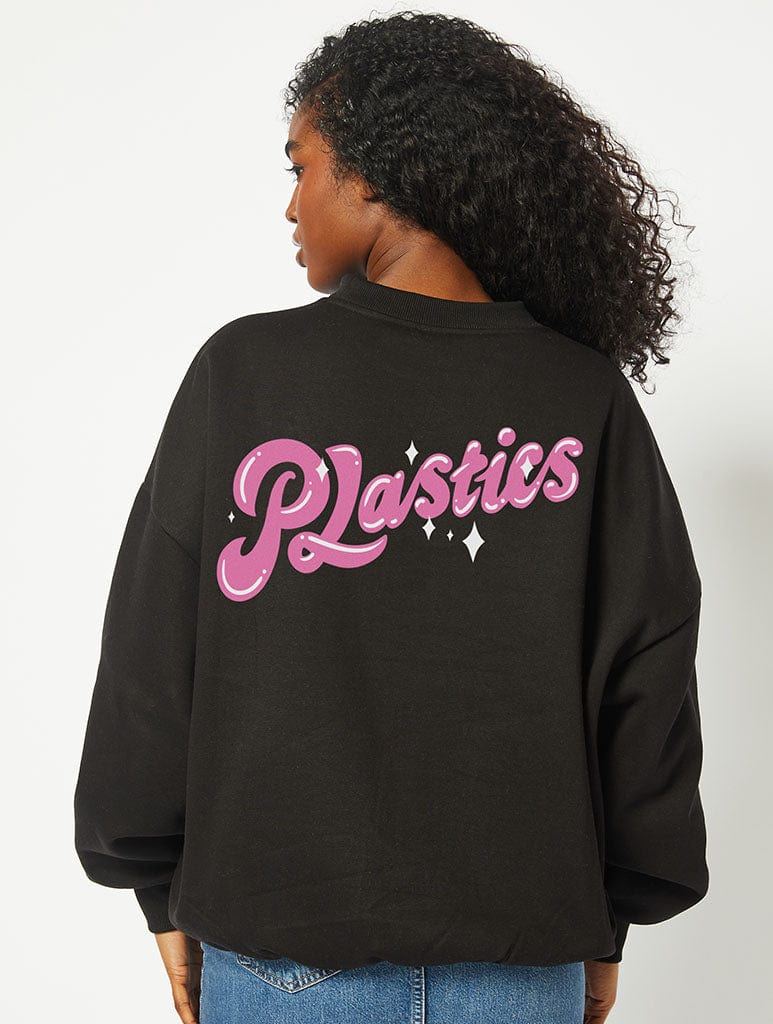 Mean Girls x Skinnydip Plastics Sweatshirt in Black Hoodies & Sweatshirts Skinnydip London