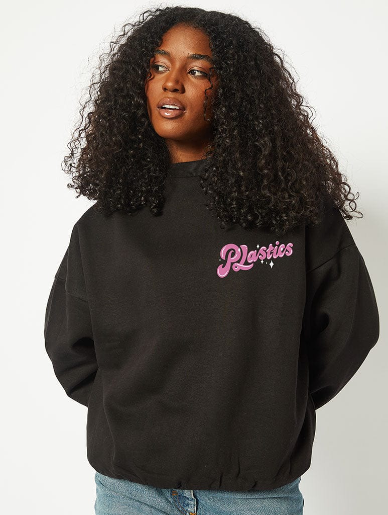 Mean Girls x Skinnydip Plastics Sweatshirt in Black Hoodies & Sweatshirts Skinnydip London