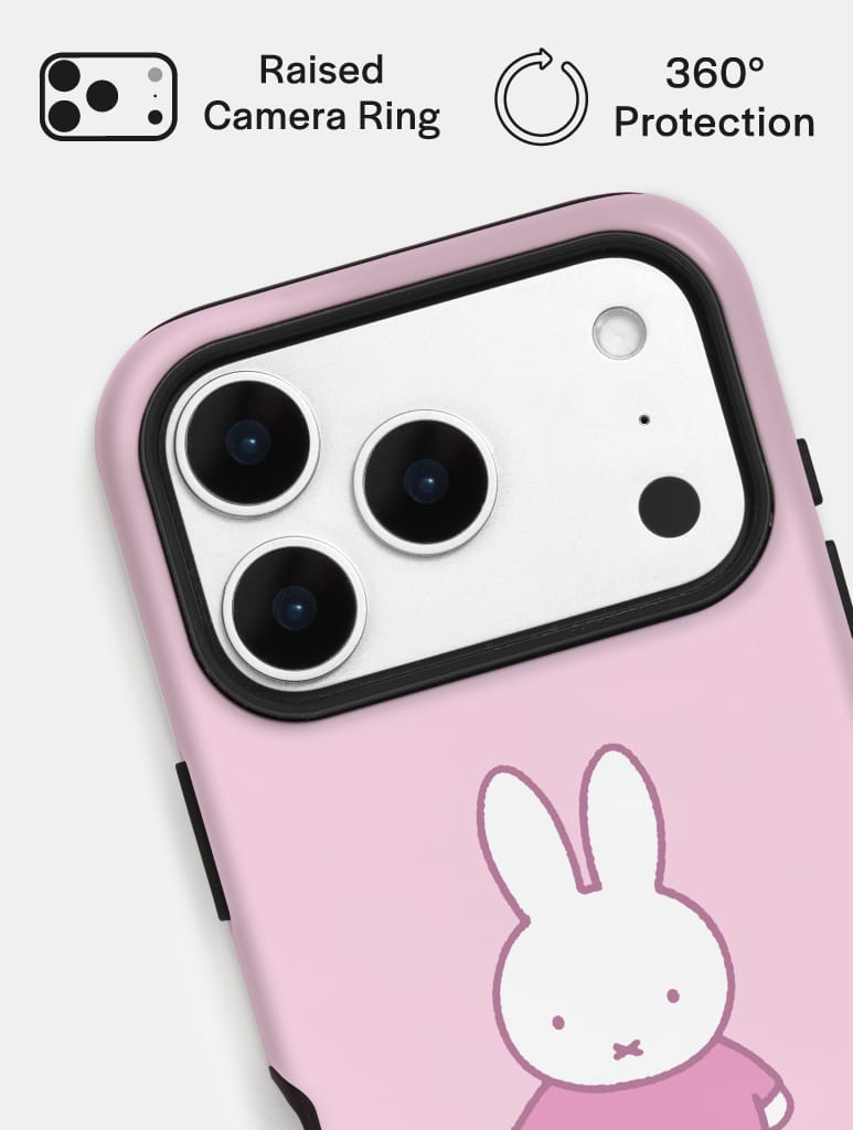 Miffy Pink Standing Ultra Protective iPhone Case Phone Cases Skinnydip London
