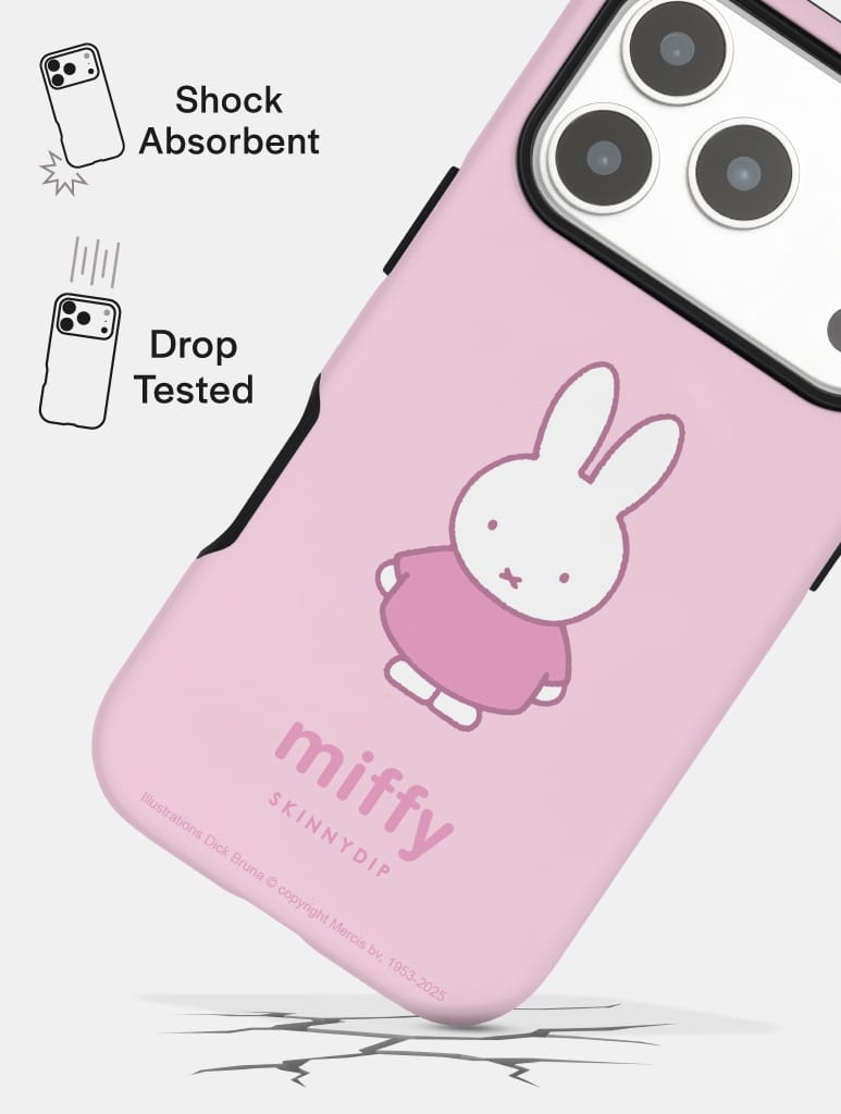 Miffy Pink Standing Ultra Protective iPhone Case Phone Cases Skinnydip London