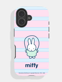 Miffy Skipping Stripe Ultra Protective iPhone Case Phone Cases Skinnydip London
