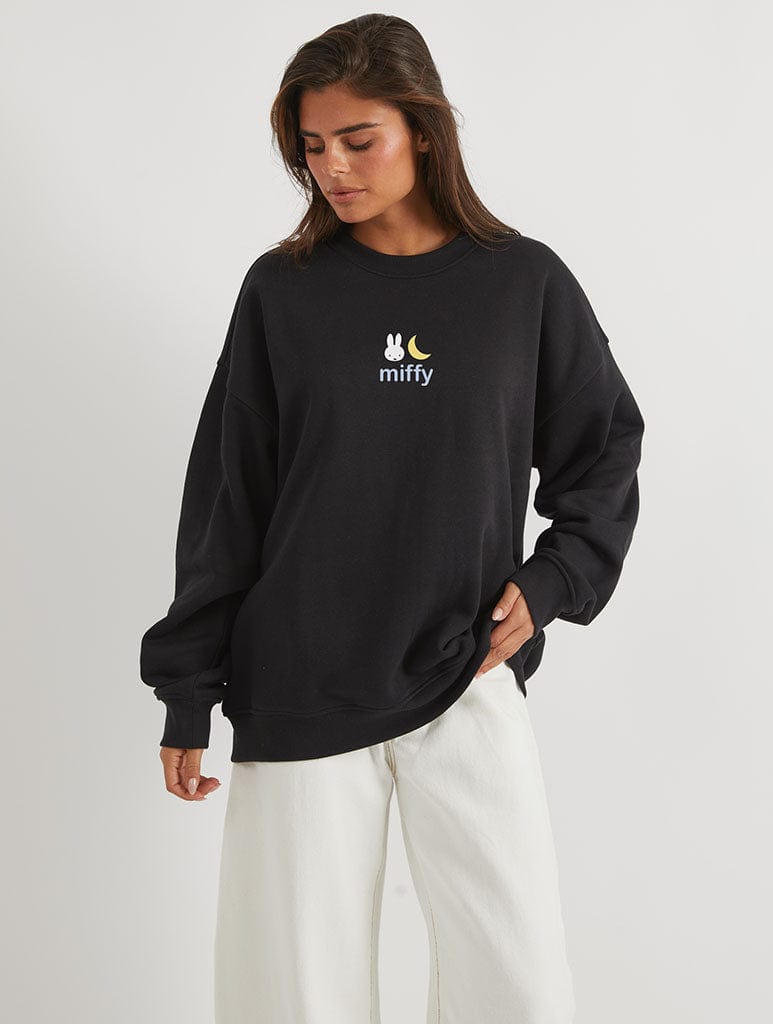 Miffy Witch Sweatshirt In Black Hoodies & Sweatshirts Skinnydip London