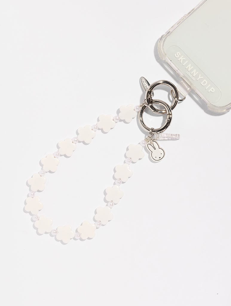 Miffy x Skinnydip Blossom Beaded Charm Phone Grips Skinnydip London