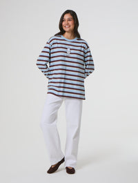 Miffy x Skinnydip Blue Stripe Long Sleeve Top Tops & T-Shirts Skinnydip London