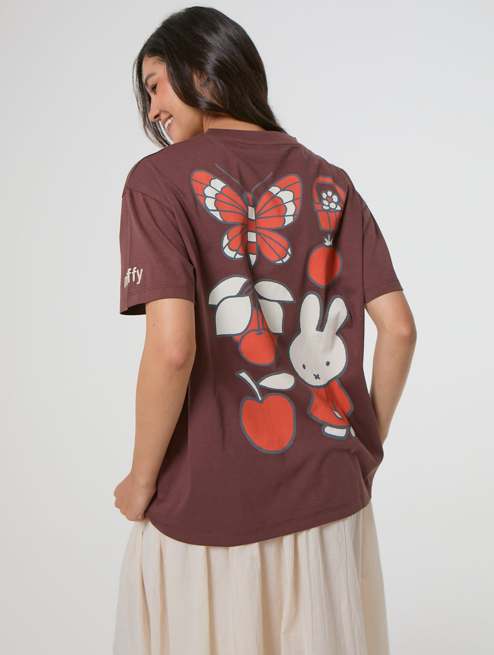 Miffy x Skinnydip Brown Nature T-Shirt Tops & T-Shirts Skinnydip London