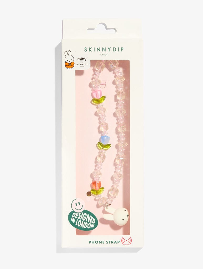 Miffy x Skinnydip Charm Tulip Beaded Strap Phone Grips Skinnydip London