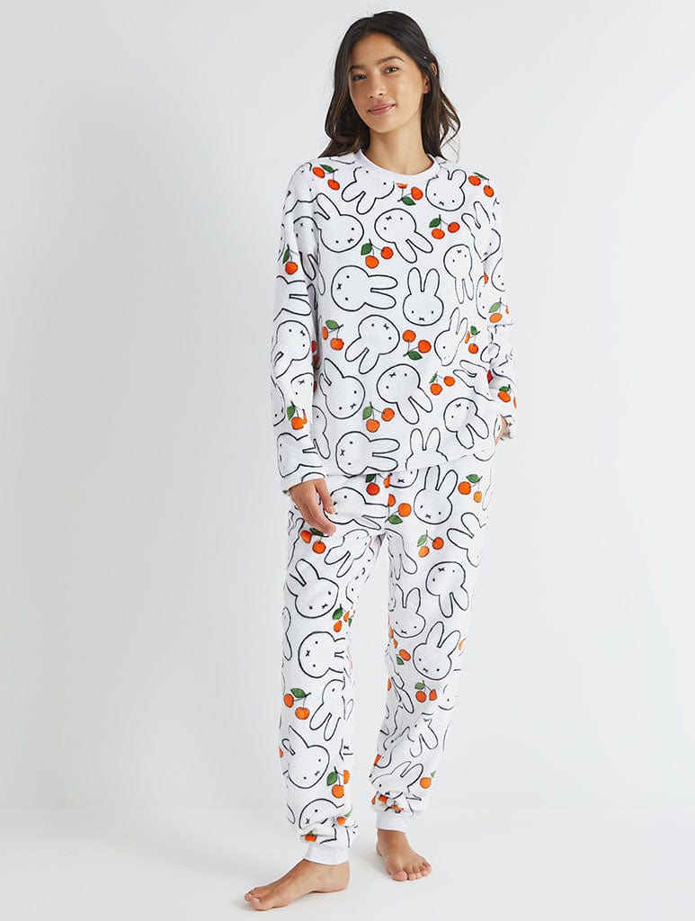 Miffy x Skinnydip Cherry Fleece Pyjama Set Lingerie & Nightwear Skinnydip London