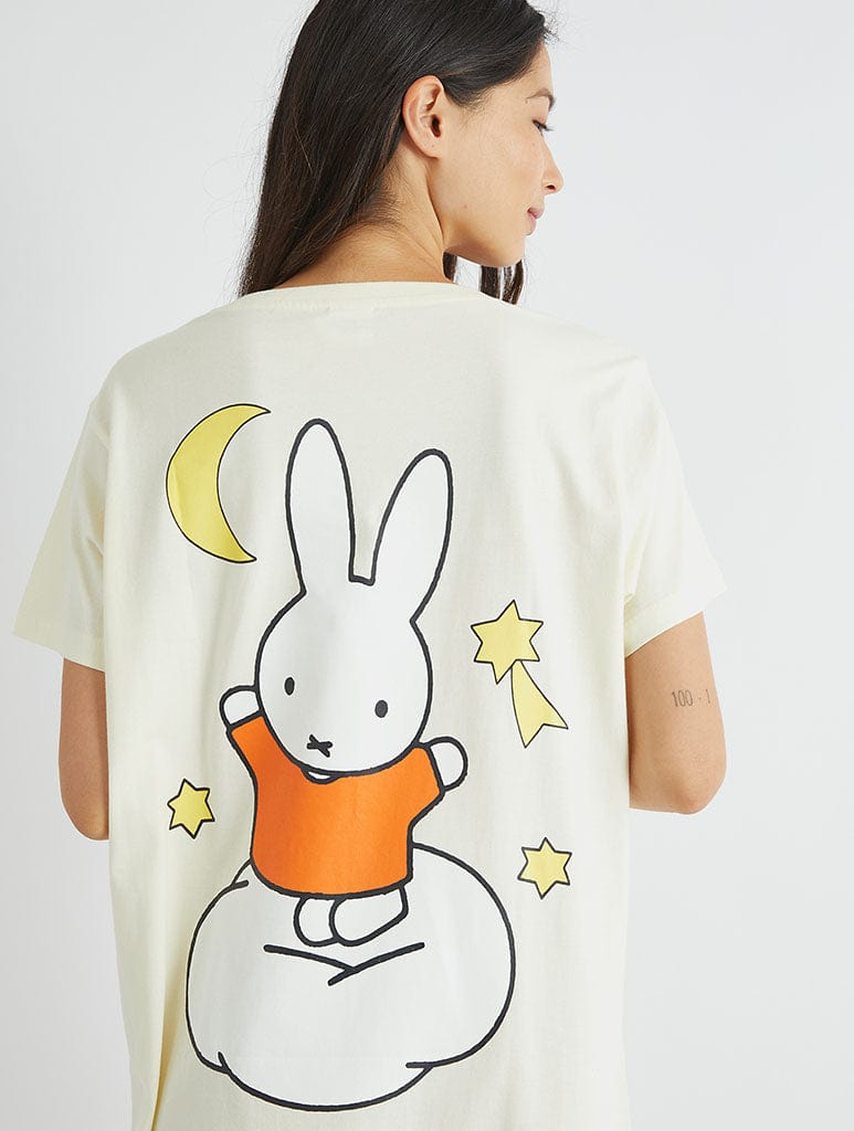 Miffy x Skinnydip Cloud Night Dress in Ecru Lingerie & Nightwear Skinnydip London