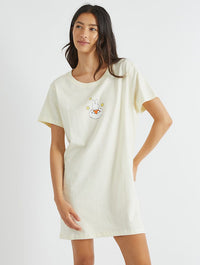 Miffy x Skinnydip Cloud Night Dress in Ecru Lingerie & Nightwear Skinnydip London