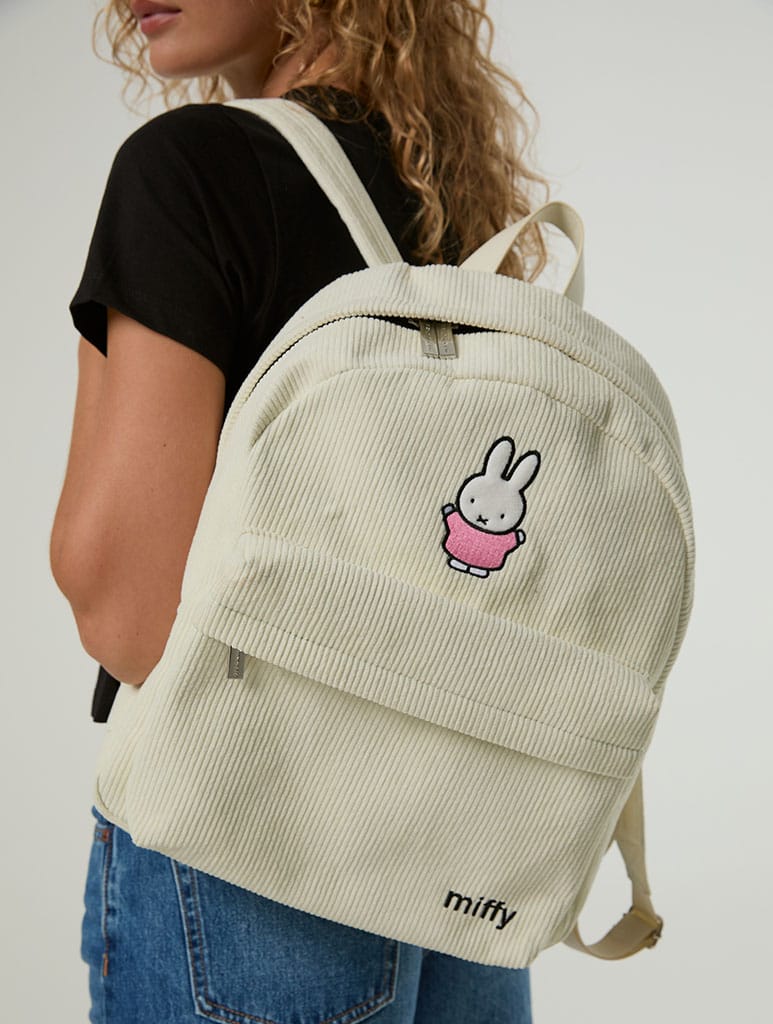 Miffy x Skinnydip Ecru Backpack Backpacks Skinnydip London
