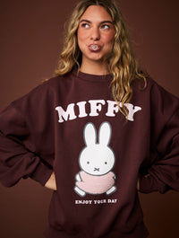 Miffy x Skinnydip Enjoy Your Day Sweatshirt Hoodies & Sweatshirts Skinnydip London