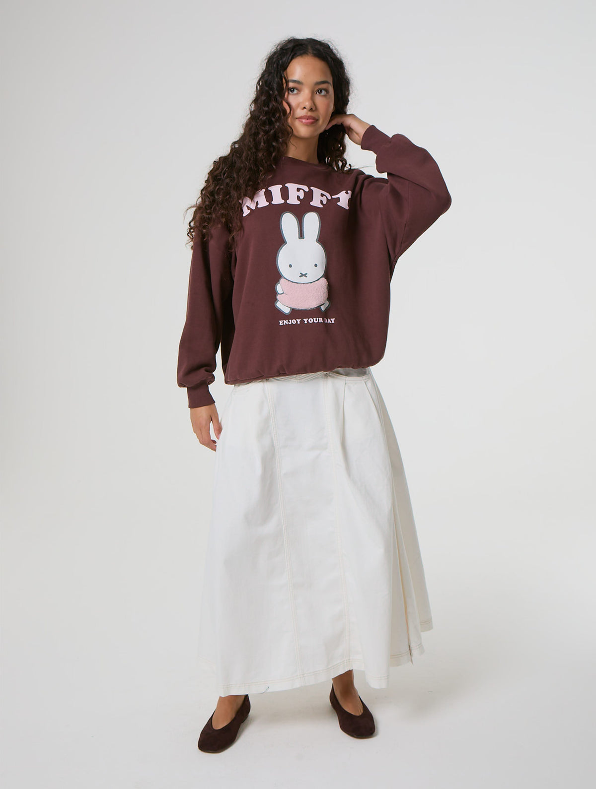 Miffy x Skinnydip Enjoy Your Day Sweatshirt Hoodies & Sweatshirts Skinnydip London