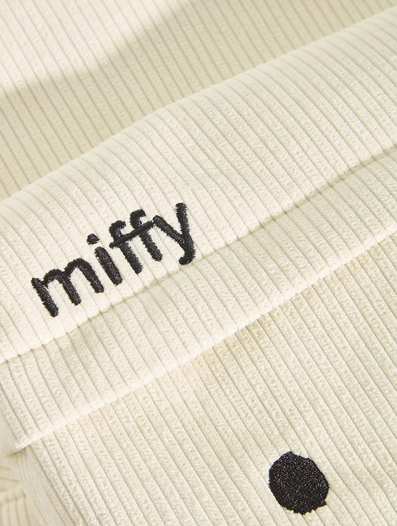 Miffy x Skinnydip Face Ecru Cord Backpack Backpacks Skinnydip London