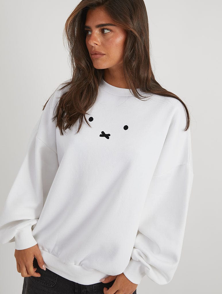 Miffy x Skinnydip Face Sweatshirt Tops & T-Shirts Skinnydip London