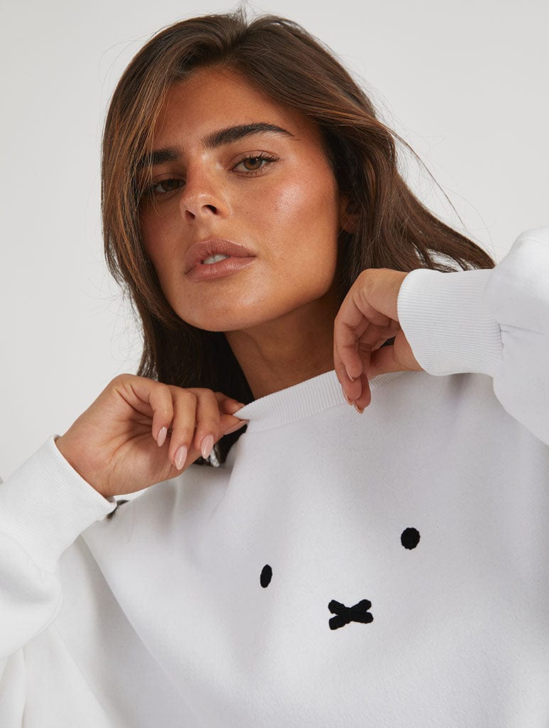 Miffy x Skinnydip Face Sweatshirt Tops & T-Shirts Skinnydip London