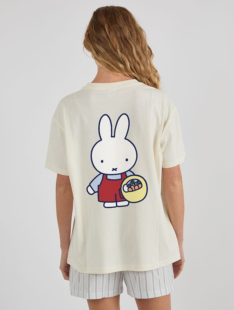 Miffy x Skinnydip Farmers Market T-Shirt In White Tops & T-Shirts Skinnydip London