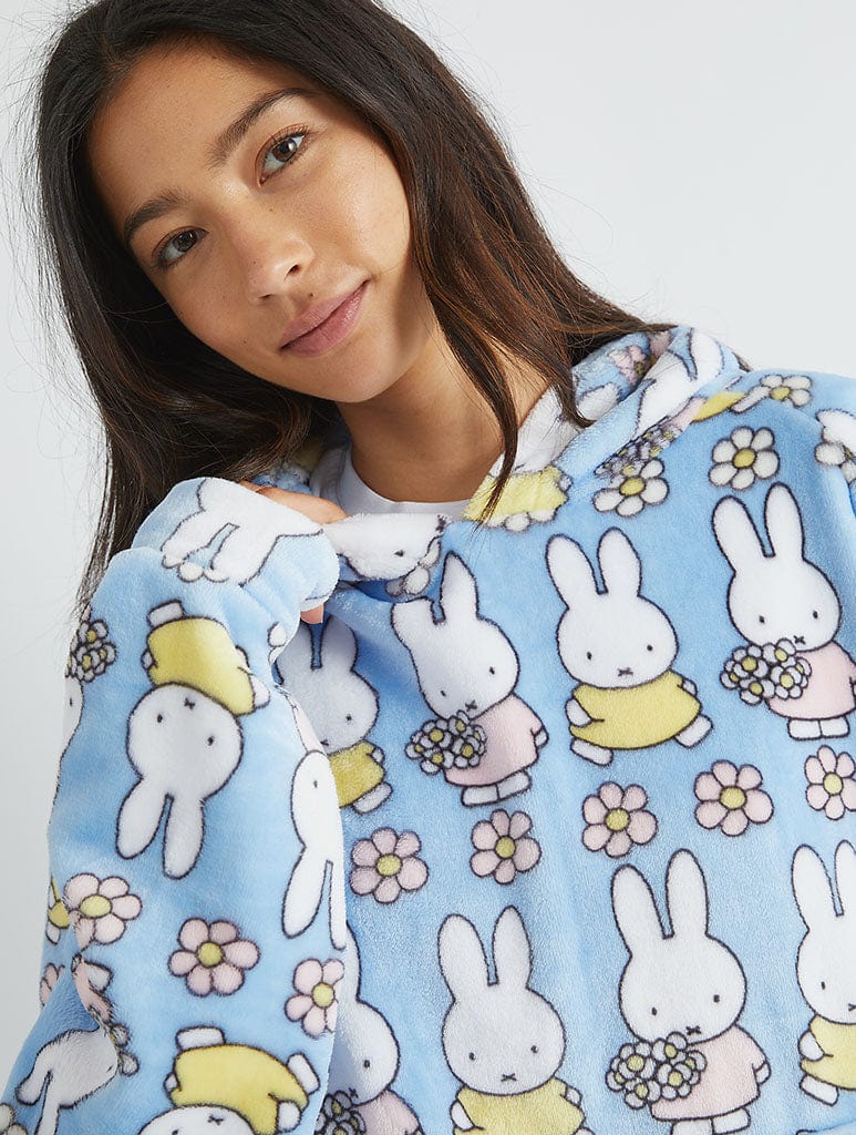 Miffy x Skinnydip Flower Blanket Hoodie Lingerie & Nightwear Skinnydip London