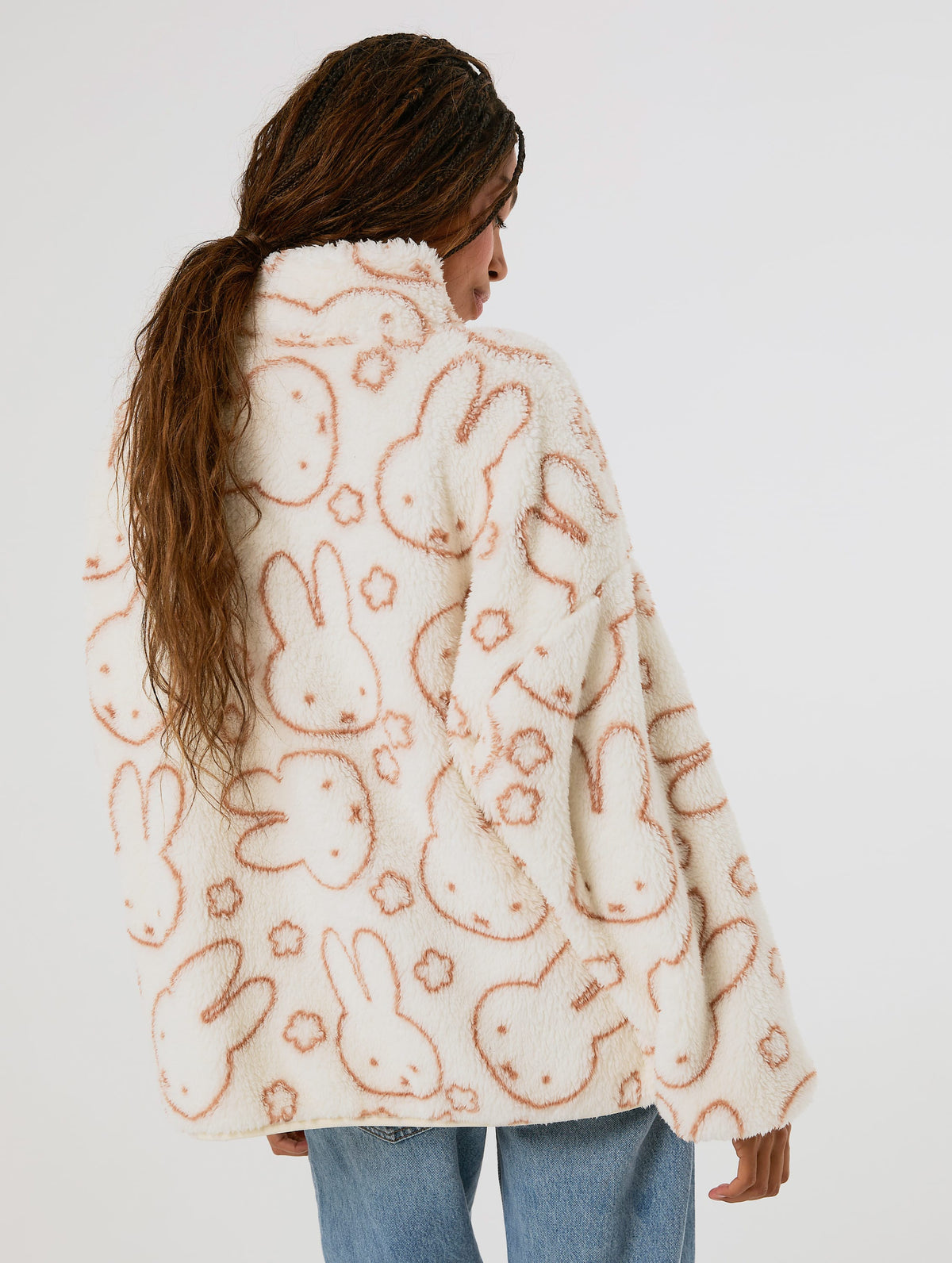 Miffy x Skinnydip Flower Fleece Jacket Clothing : Jacket : Outerwear Skinnydip London