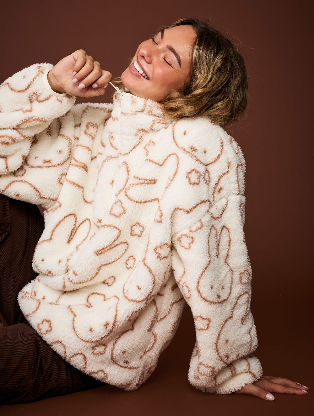 Miffy x Skinnydip Flower Fleece Jacket Clothing : Jacket : Outerwear Skinnydip London