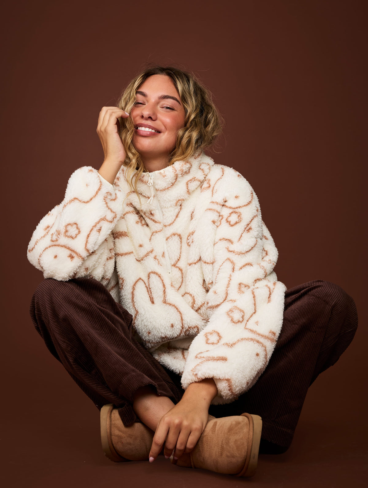 Miffy x Skinnydip Flower Fleece Jacket Clothing : Jacket : Outerwear Skinnydip London
