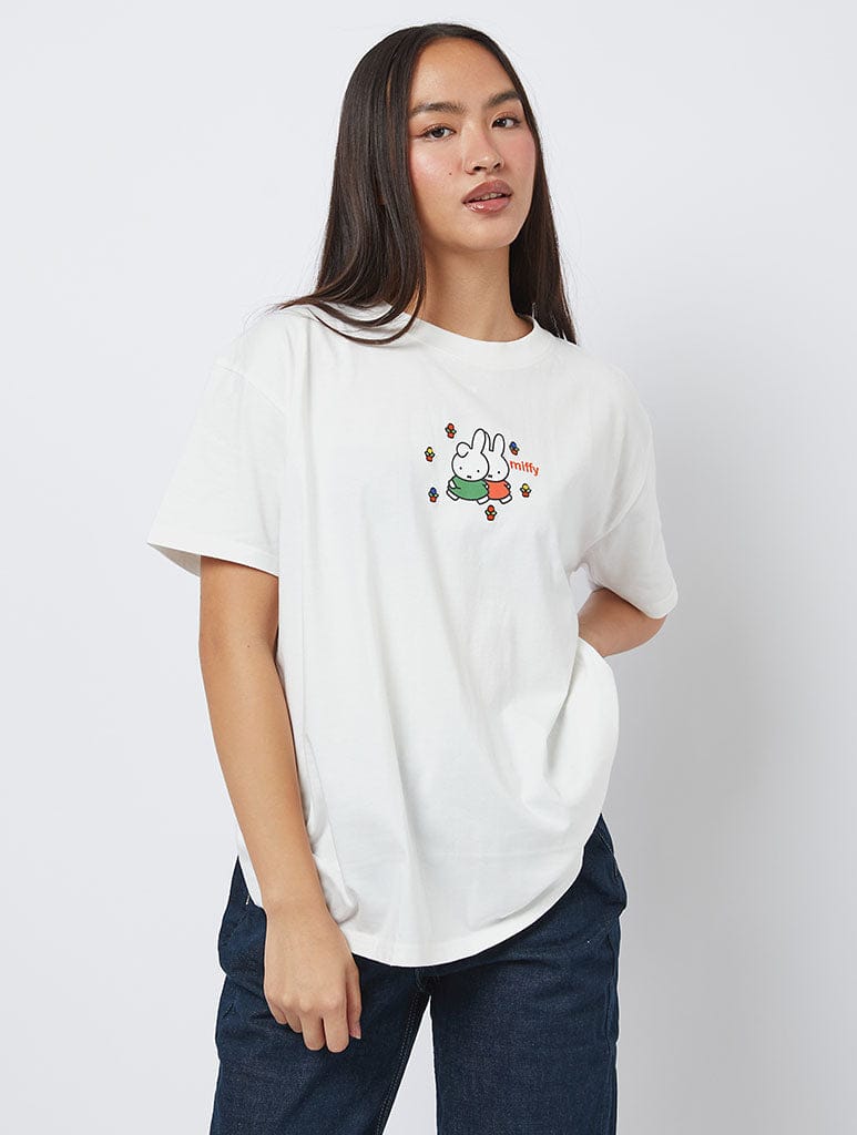 Miffy x Skinnydip Flower Garden T-Shirt Tops & T-Shirts Skinnydip London