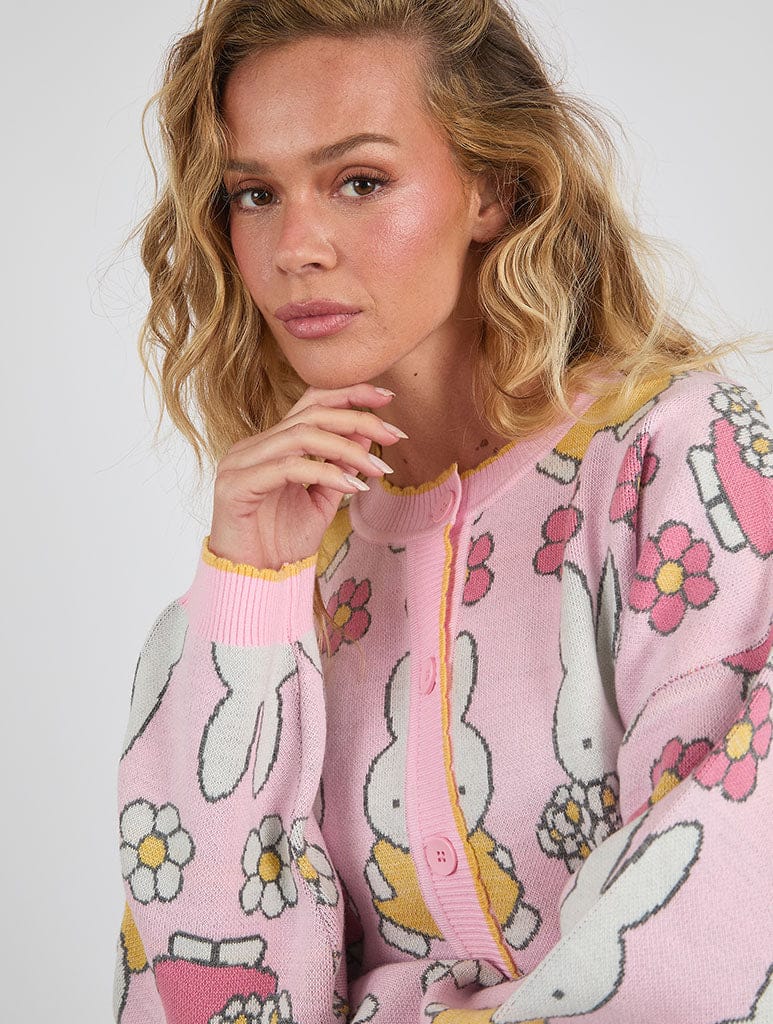 Miffy x Skinnydip Flower Knitted Cardigan Jumpers & Cardigans Skinnydip London