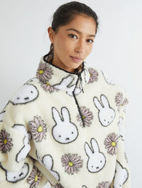 Miffy x Skinnydip Flower Longline Fleece Coats & Jackets Skinnydip London