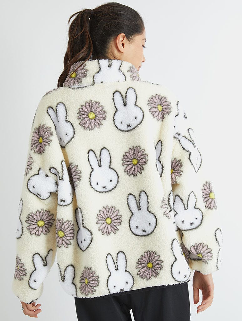Miffy x Skinnydip Flower Longline Fleece Coats & Jackets Skinnydip London
