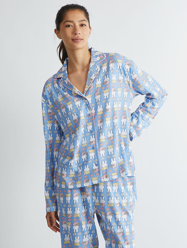 Miffy x Skinnydip Flower Pyjama Set in Blue Lingerie & Nightwear Skinnydip London