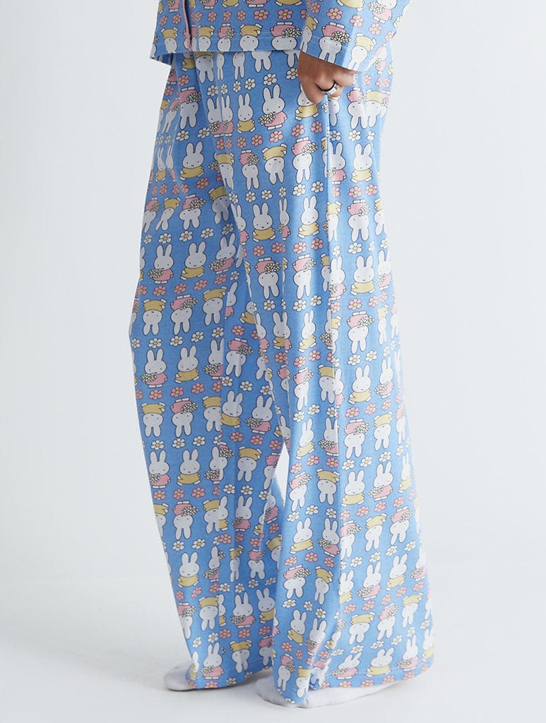 Miffy x Skinnydip Flower Pyjama Set in Blue Lingerie & Nightwear Skinnydip London
