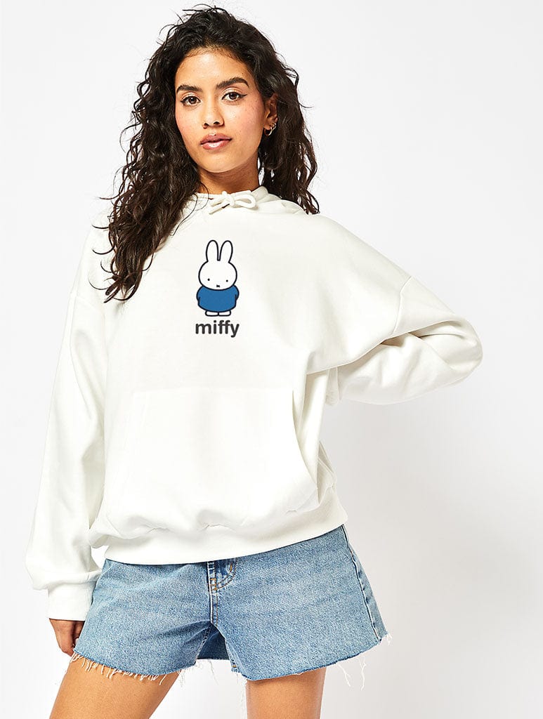 Miffy x Skinnydip Hoodie In Ecru Hoodies & Sweatshirts Skinnydip London