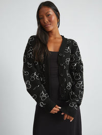 Miffy x Skinnydip Knitted Cardigan in Black Jumpers & Cardigans Skinnydip London