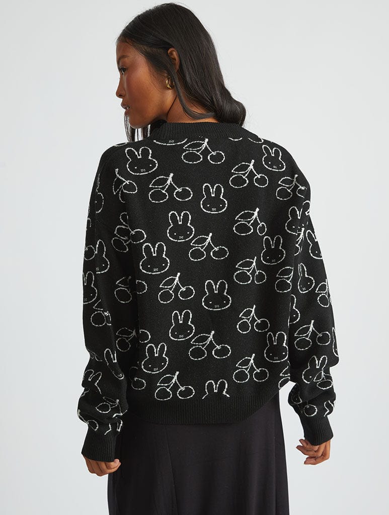 Miffy x Skinnydip Knitted Cardigan in Black Jumpers & Cardigans Skinnydip London