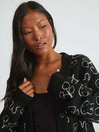 Miffy x Skinnydip Knitted Cardigan in Black Jumpers & Cardigans Skinnydip London