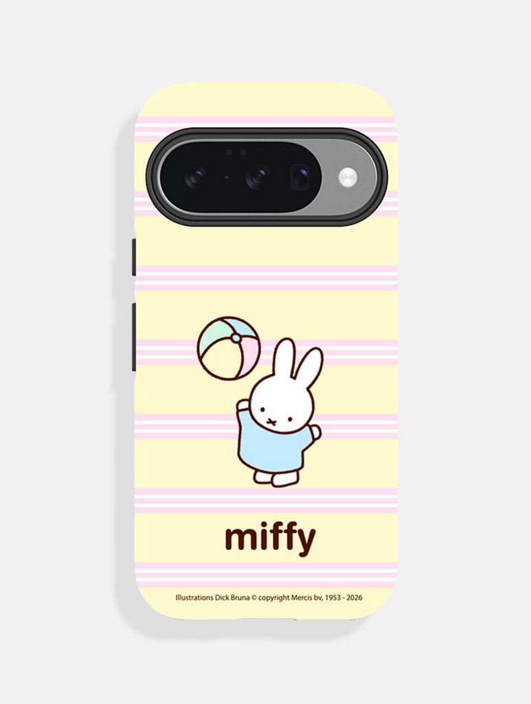 Miffy x Skinnydip Miffy Catch Stripe Ultra Protective Google Pixel Case Phone Cases Skinnydip London