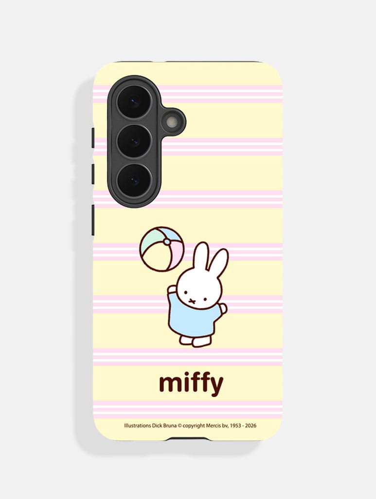 Miffy x Skinnydip Miffy Catch Stripe Ultra Protective Samsung Case Phone Cases Skinnydip London