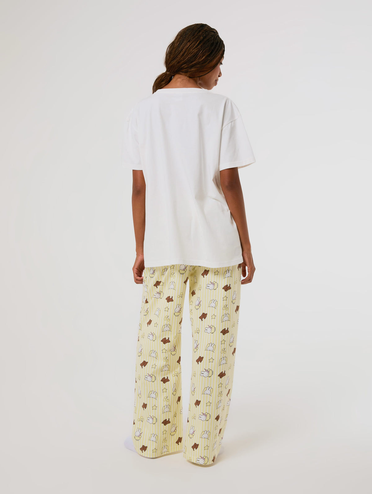 Miffy x Skinnydip Night T-Shirt and Trouser Pyjama Set with Eye Mask Lingerie & Nightwear Skinnydip London