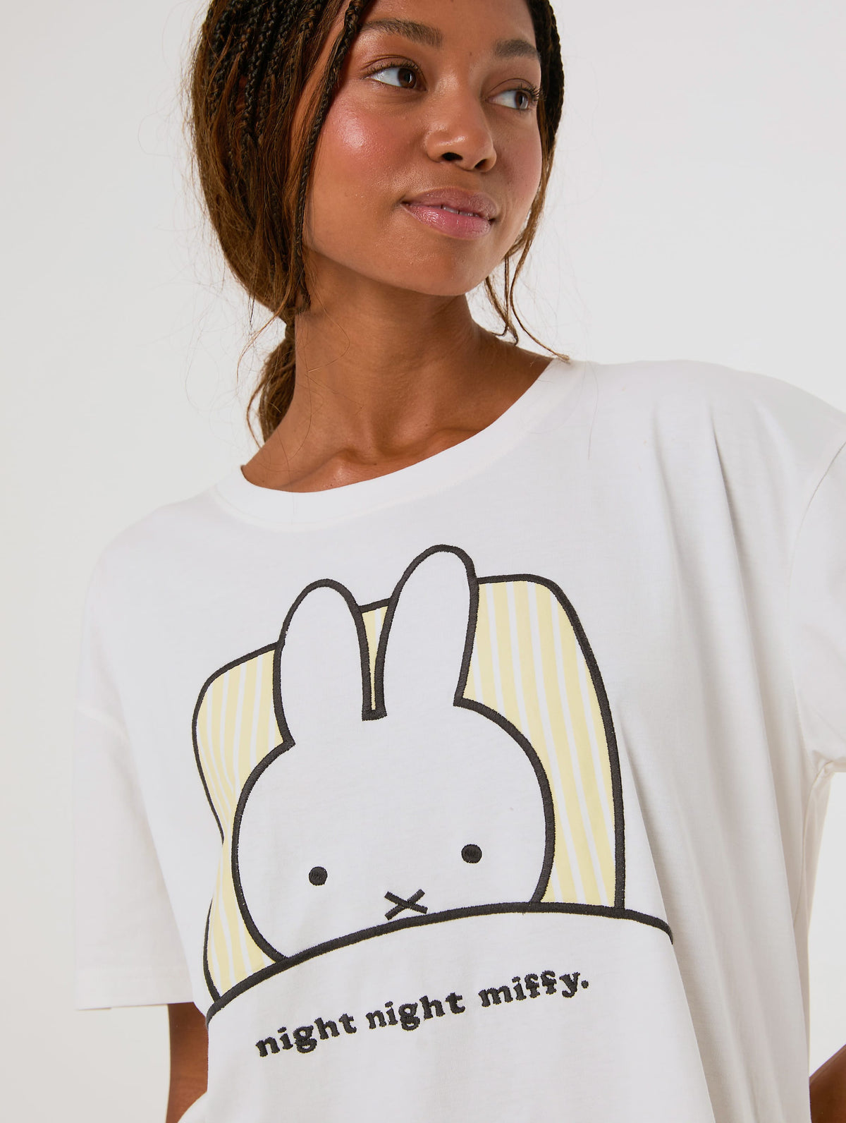 Miffy x Skinnydip Night T-Shirt and Trouser Pyjama Set with Eye Mask Lingerie & Nightwear Skinnydip London