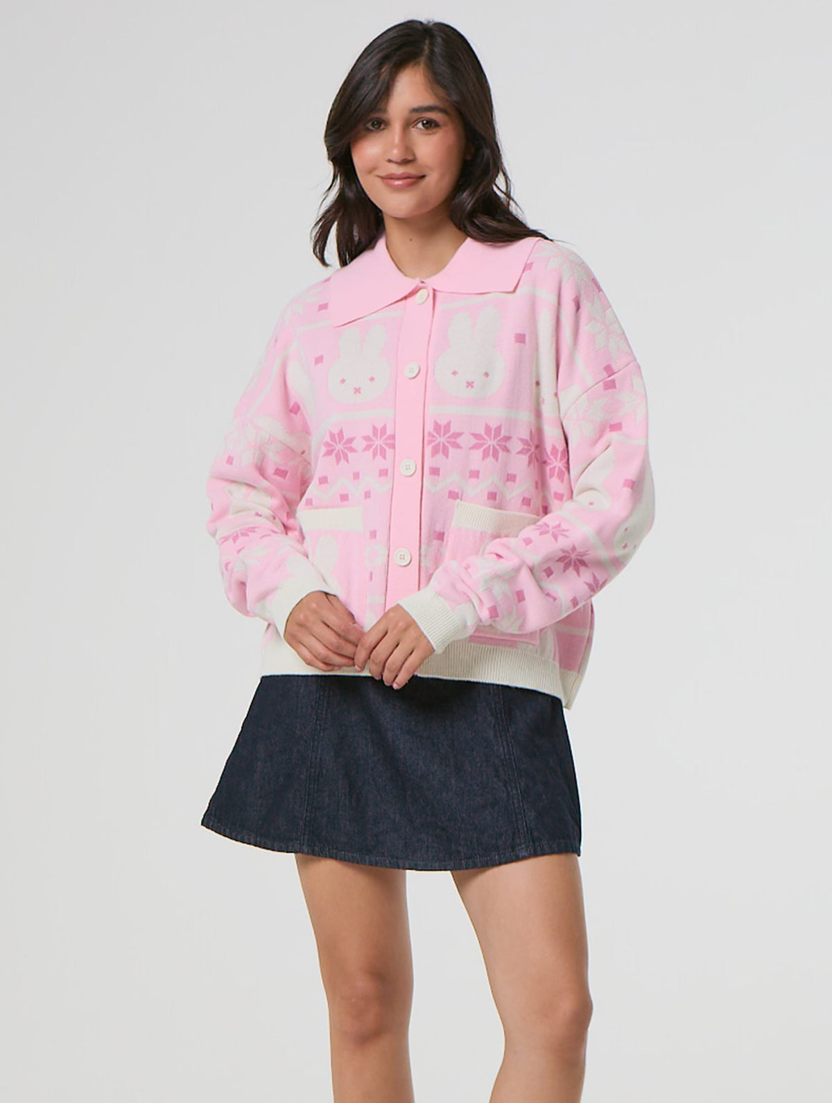 Miffy x Skinnydip Pattern Cardigan Jumpers & Cardigans Skinnydip London