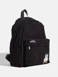 Miffy x Skinnydip Pocket Black Cord Backpack Backpacks Skinnydip London
