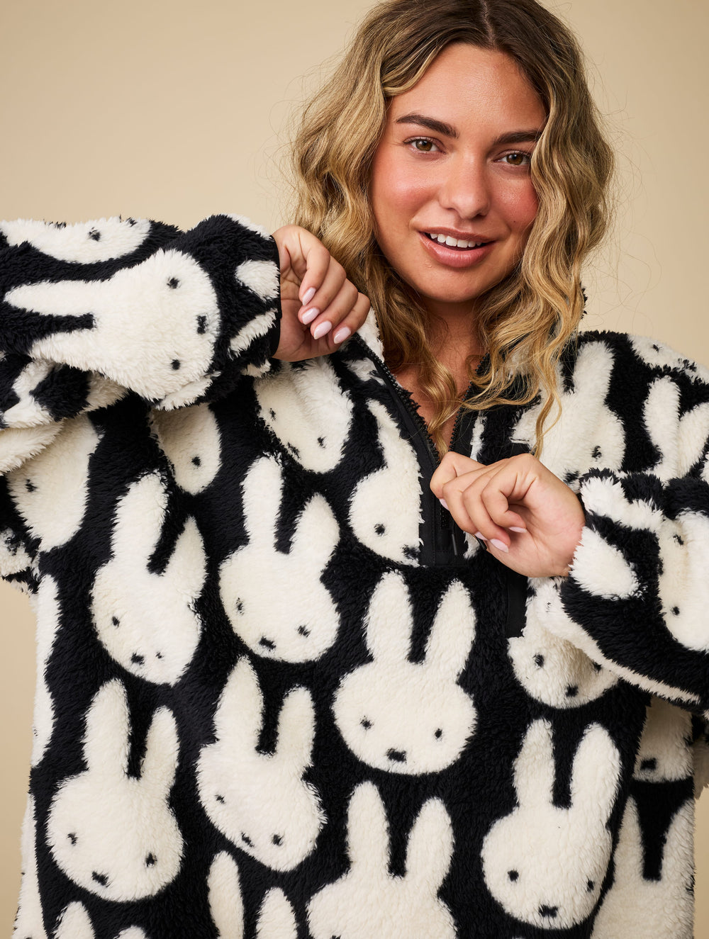 Miffy x Skinnydip Repeat Black Jacket Clothing : Jacket : Outerwear Skinnydip London