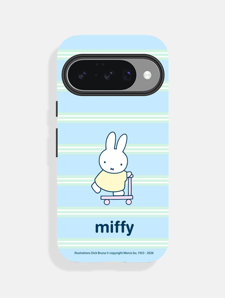 Miffy x Skinnydip Scooter Stripe Ultra Protective Google Pixel Case Phone Cases Skinnydip London