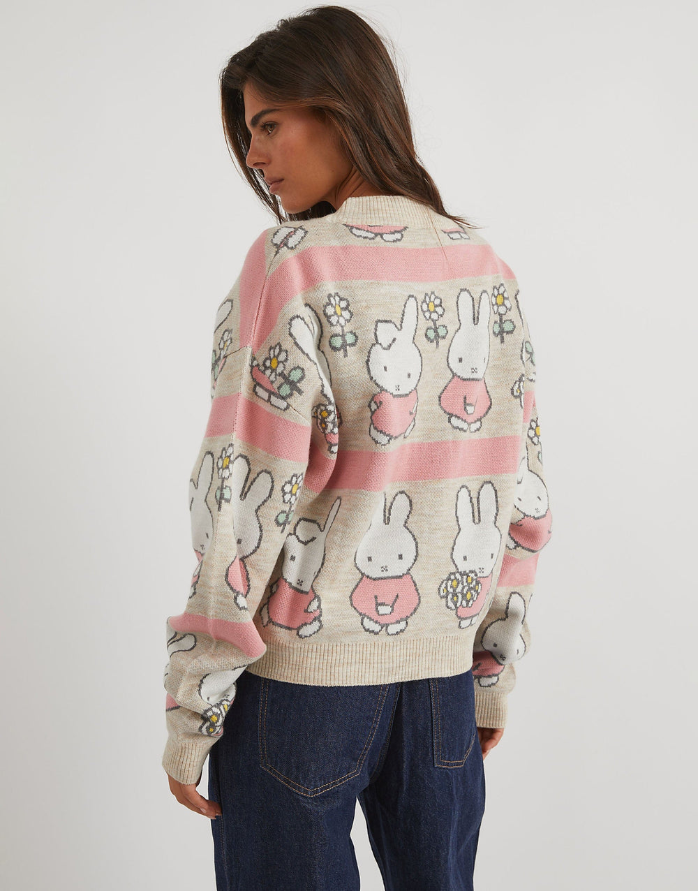 Miffy x Skinnydip Stripe Knitted Cardigan Jumpers & Cardigans Skinnydip London