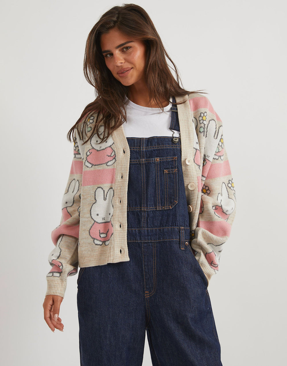 Miffy x Skinnydip Stripe Knitted Cardigan Jumpers & Cardigans Skinnydip London