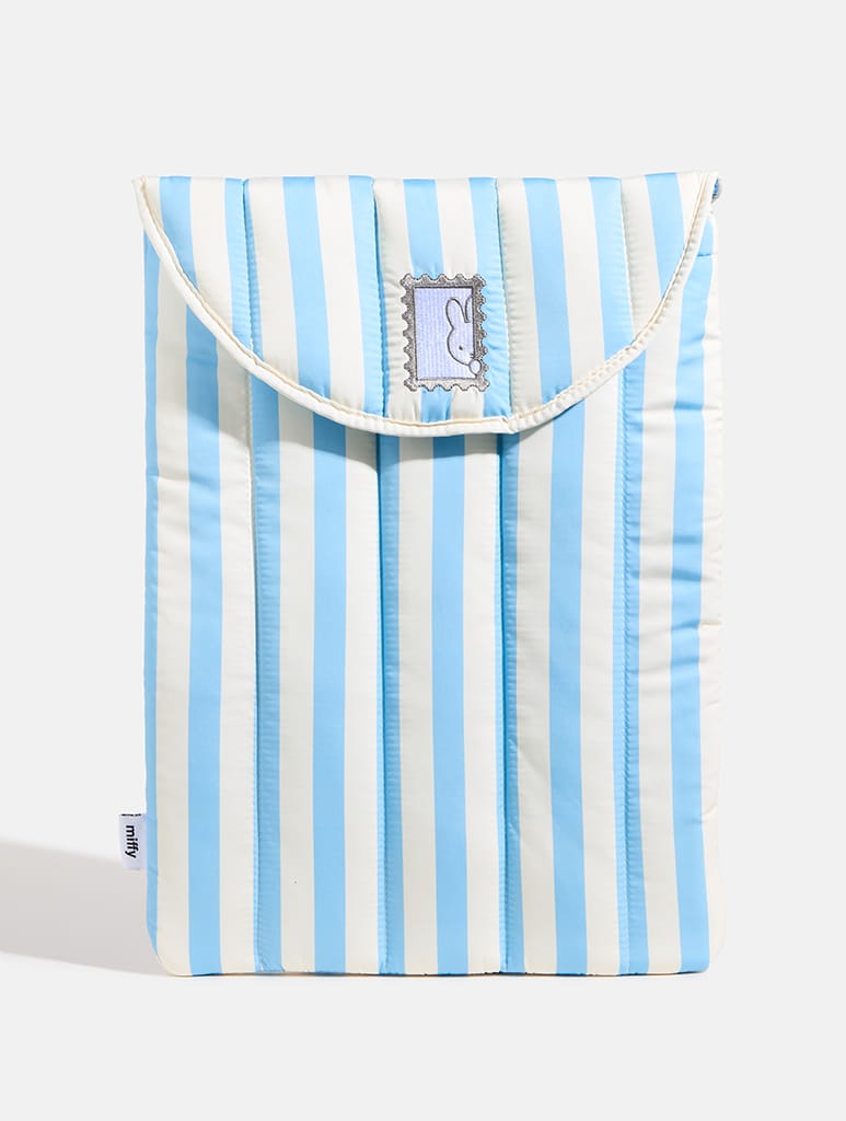 Miffy x Skinnydip Stripe Stamp Laptop Sleeve Laptop Cases Skinnydip London