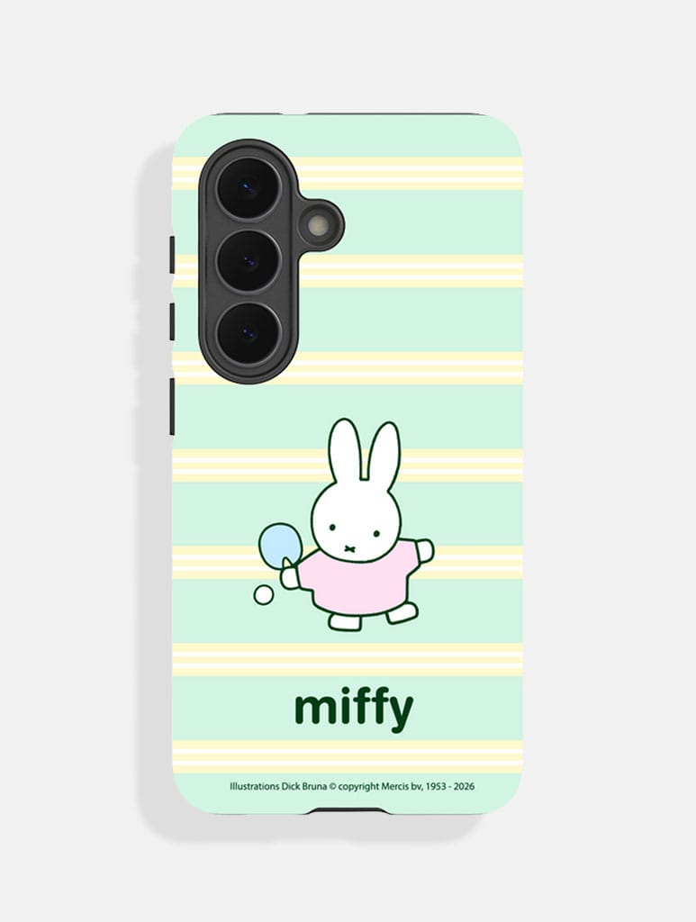 Miffy x Skinnydip Tennis Stripe Ultra Protective Samsung Case Phone Cases Skinnydip London