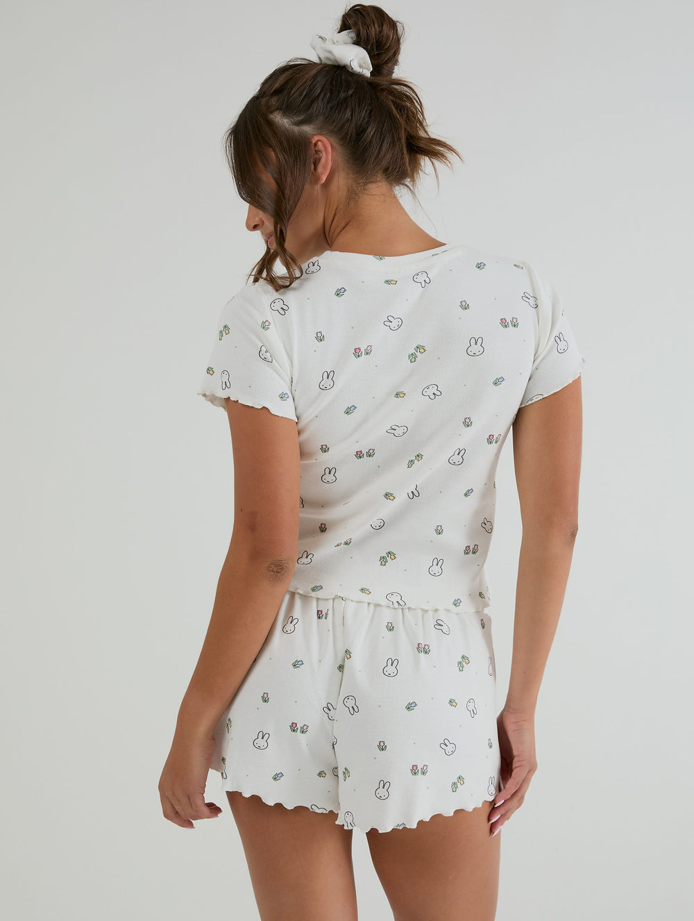 Miffy x Skinnydip Tulip Ribbed Pyjama Shorts Set Lingerie & Nightwear Skinnydip London
