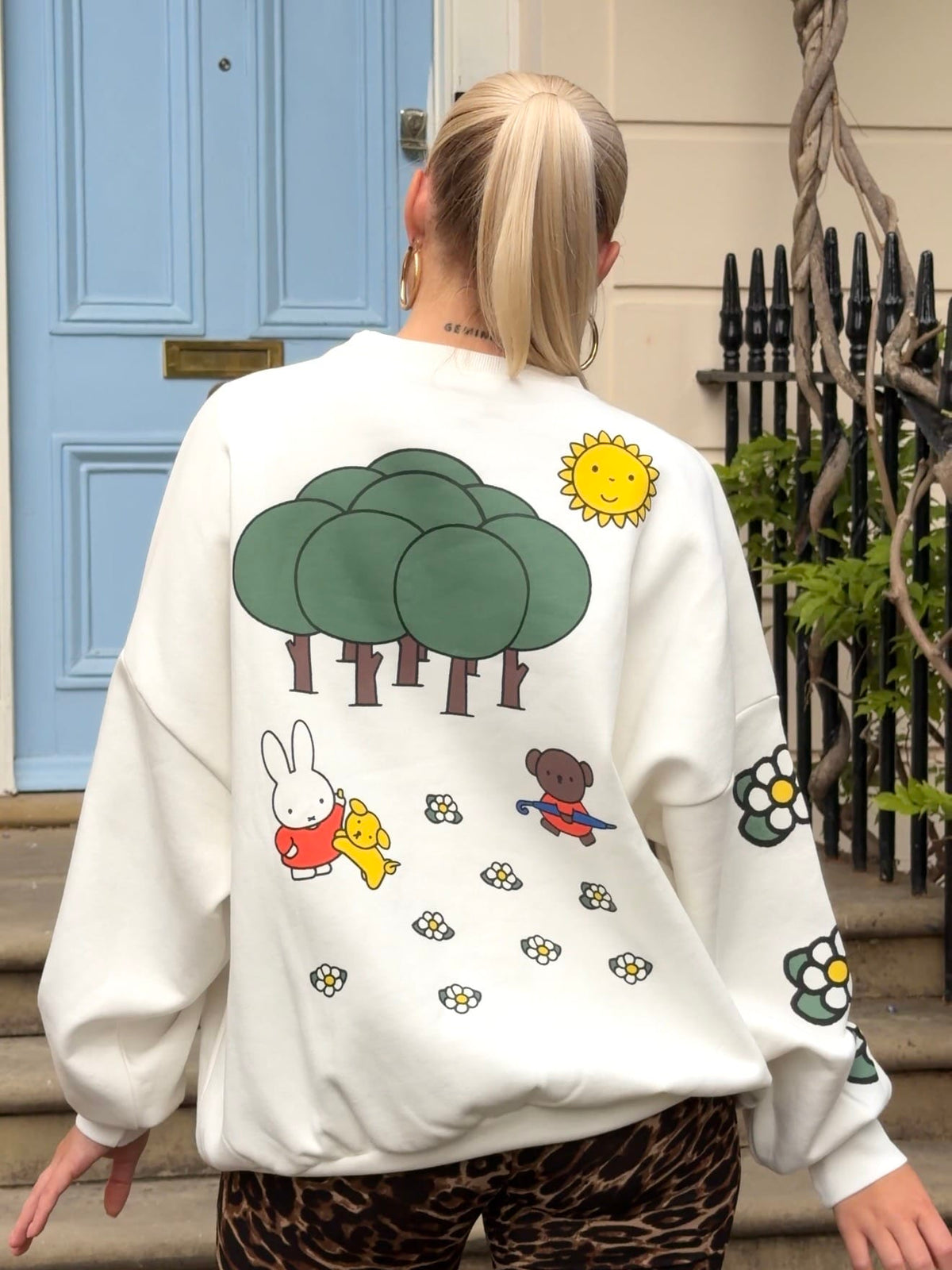 Miffy x Skinnydip Woodland Sweatshirt in Ecru Hoodies & Sweatshirts Skinnydip London