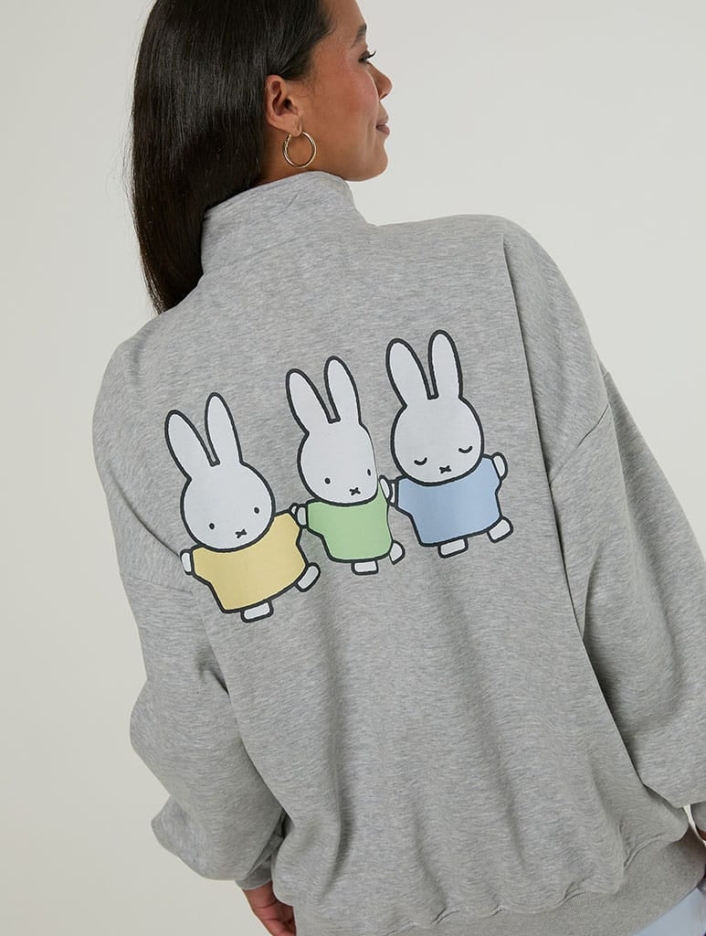 Miffy x Skinnydip Zip Sweatshirt Hoodies & Sweatshirts Skinnydip London